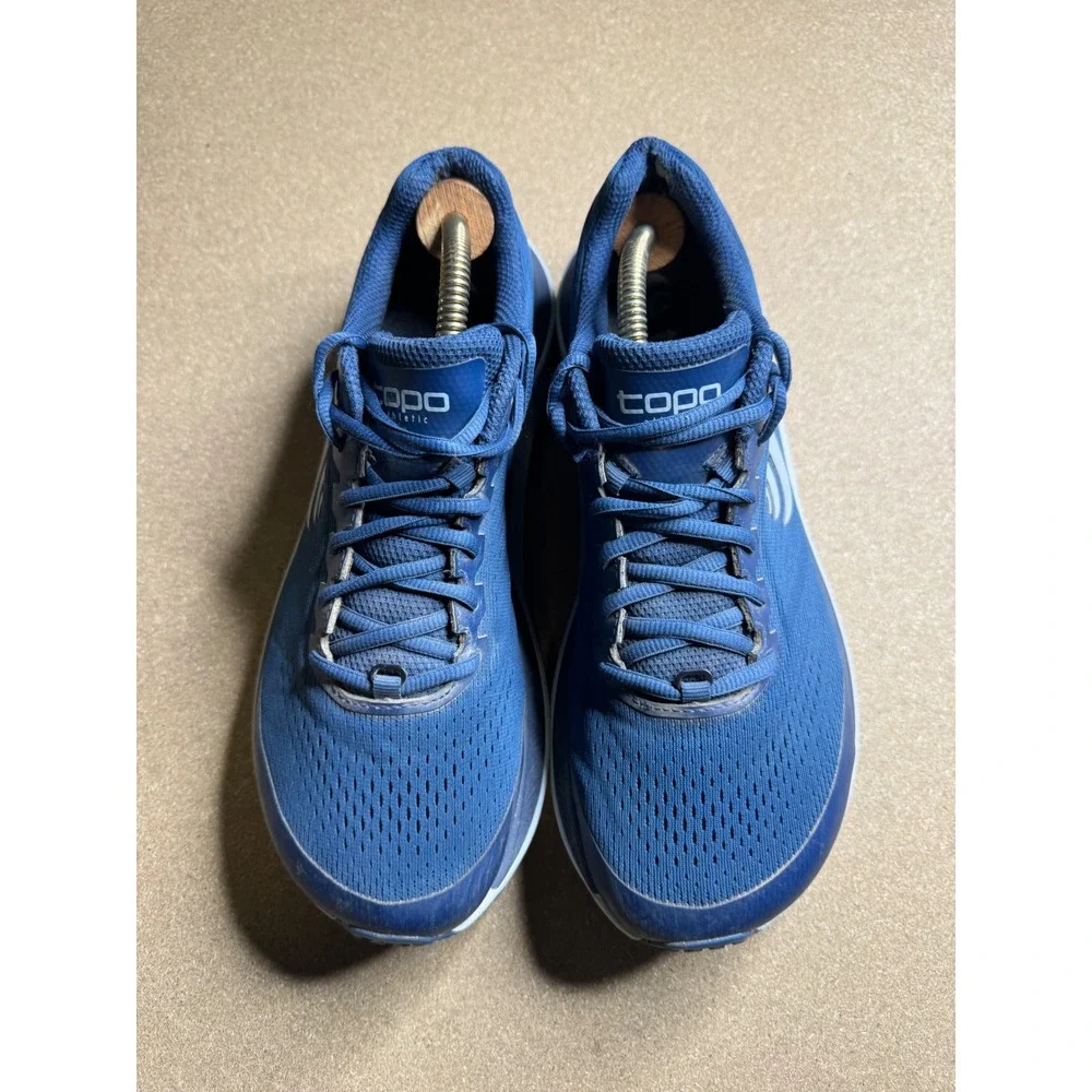 Topo Athletic Ultraventure 3 Navy Blue Trail Running Shoes Womens 9.5 Vibram